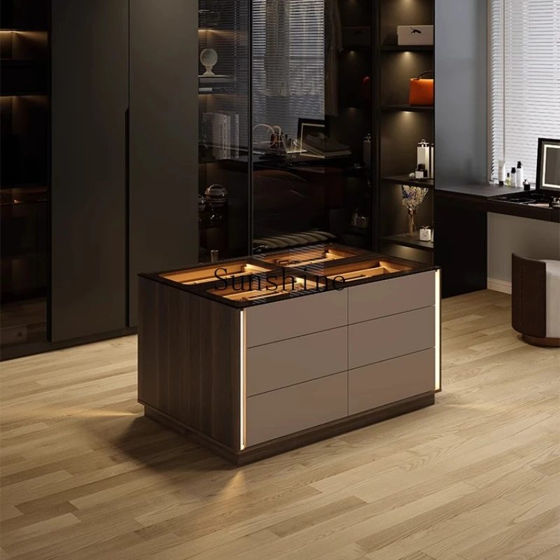 

Cloakroom Nakajima Taiwan Italian minimalist bedroom double-sided chest combination drawer storage jewelry display