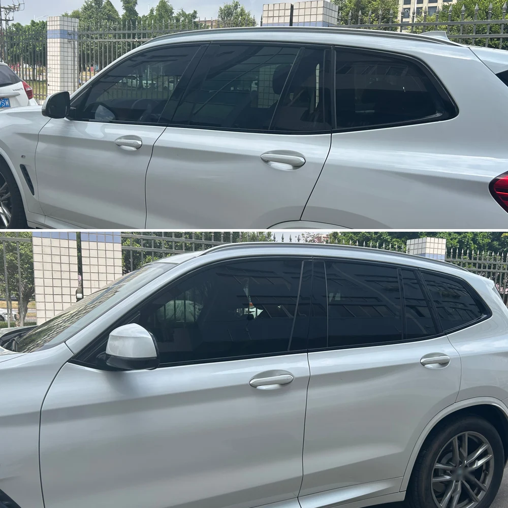 For BMW X3 G01 2018-2023 SUV Window Chrome Delete Blackout ABC Pillars Glossy Black Stickers