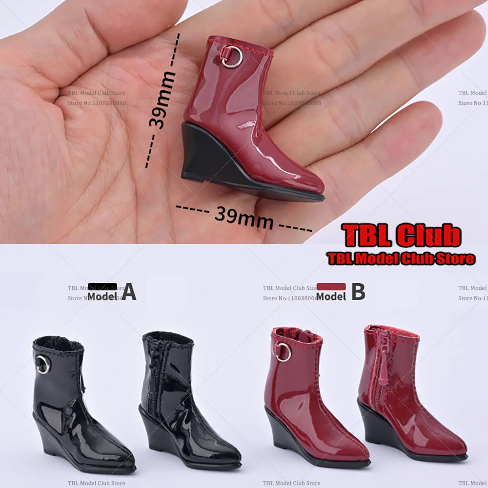 

TCT-048 1/6 Scale Fashionable Sharp Pointed High Root Leather Shoes Model Fit 12Inch Soft Feet Action Figure OBJ Doll Body Model