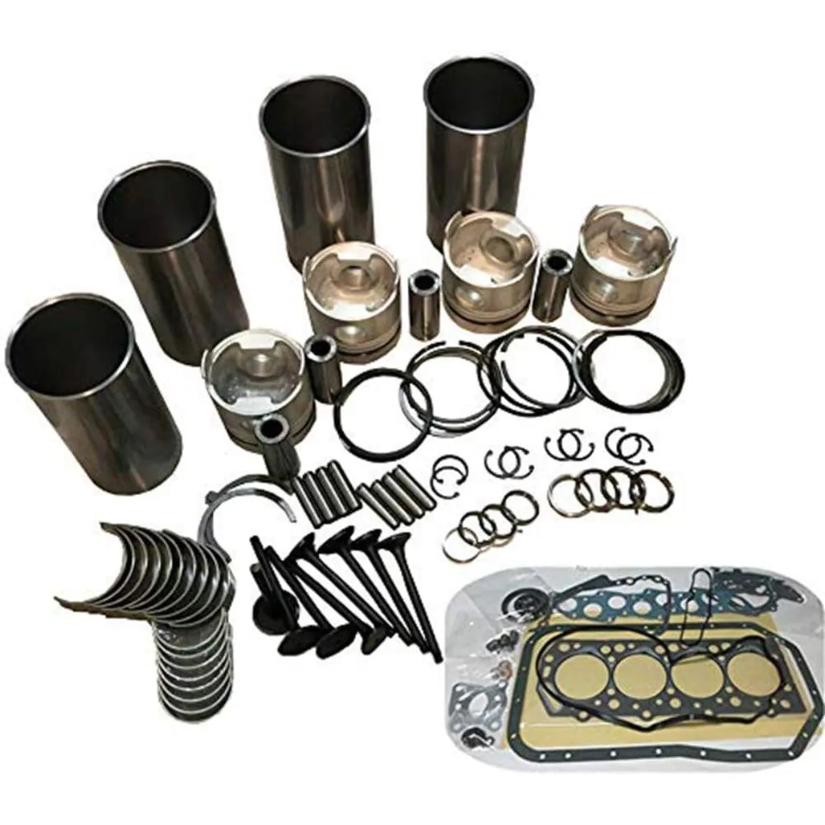 QSB3.3 Engine Overhaul Rebuild Kit Compatible for Cummins QSB3.3 B3.3 B3.3T 4B3.3 Engine for Daewoo 470 460 Plus