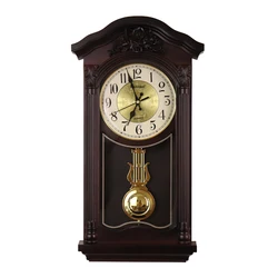 Chinese Large 3D Wall Clock Vintage Living Room European Pendulum Clock Wall Luxury Antique Retro Pendule Mural Loft Decor SC322