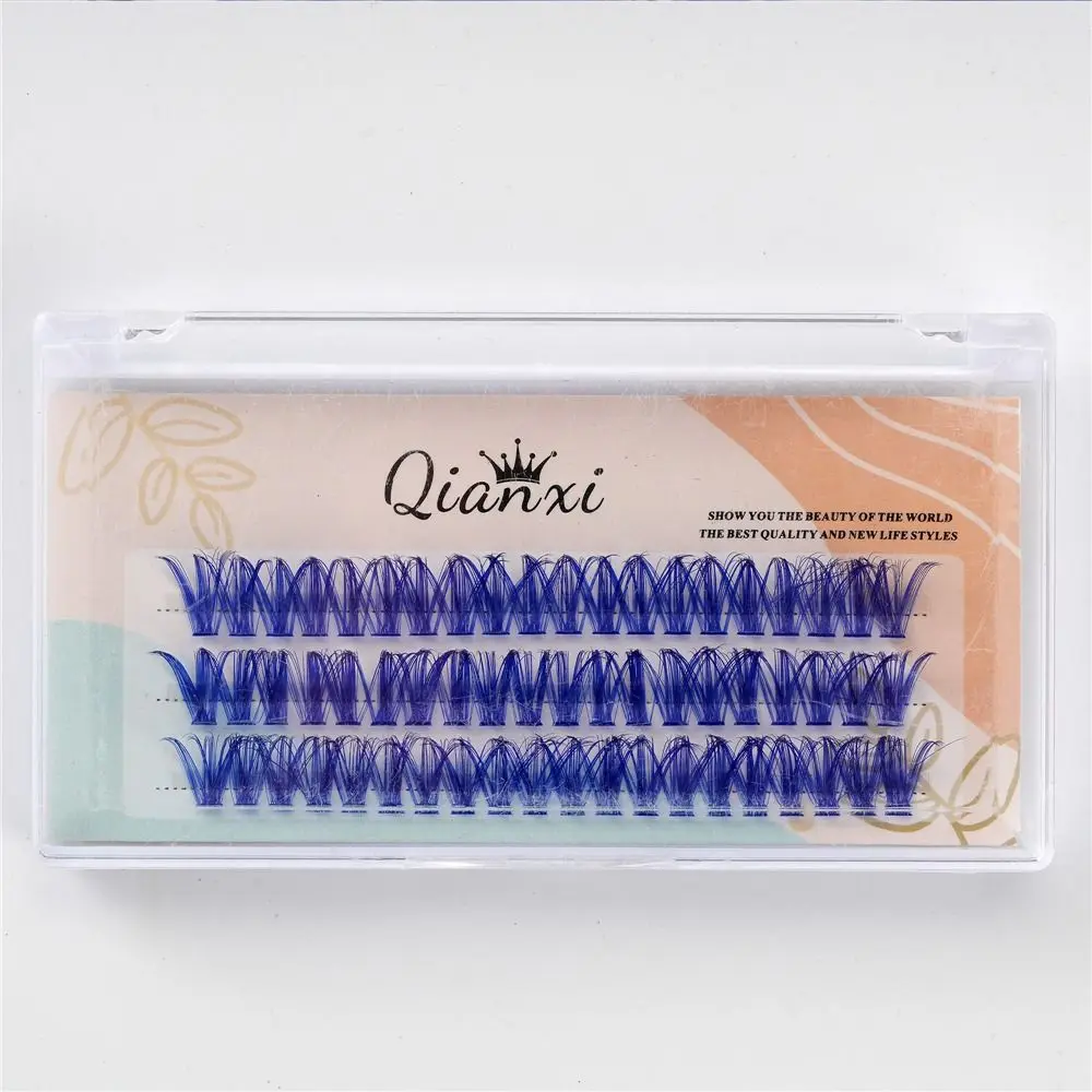 Colorful Colored Lash Clusters Self Application At Home D Curl Cluster Lashes Natural Look DIY Lash Extension for Women