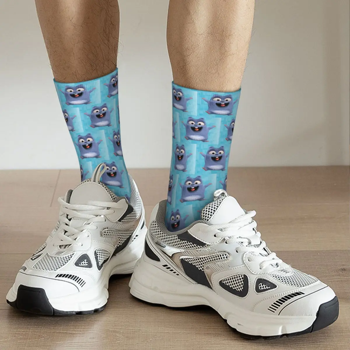 Cute Grizzy And The Lemmings Cartoon Socks Harajuku Sweat Absorbing Stockings All Season Long Socks for Unisex Valentine's Day