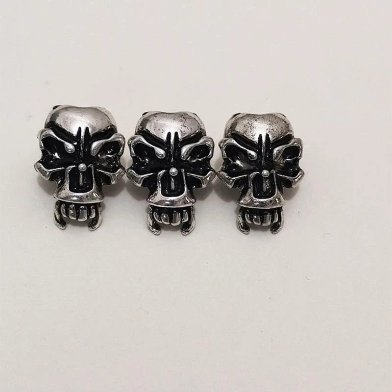 3XUA Punk Sytle Viking Beard Beads Antique Norse Hair Tube Beads for Hair Braiding