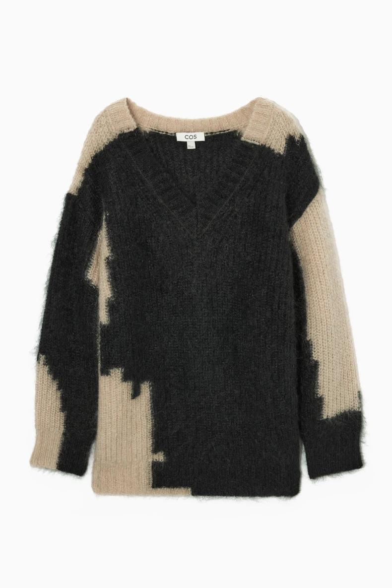 Ethereal 2024 new style of Women\'s casual loose mohair blend color sweater