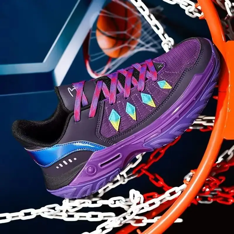 Zapatillas de baloncesto de marca de diseñador, zapatillas de entrenamiento de baloncesto transpirables de malla, zapatillas de entrenamiento cómodas, zapatillas deportivas antideslizantes, unisex