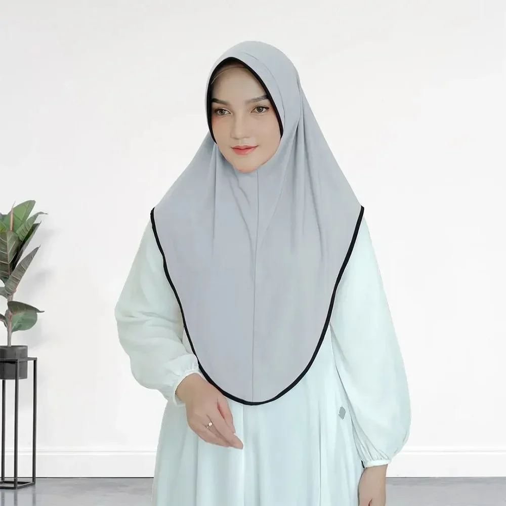 

One Piece Amira Muslim Women Hijab Diamonds Islam Pray Hijabs Hat Turban High Quality Luxury Niqab Nikab Arabic Headscarf Wrap