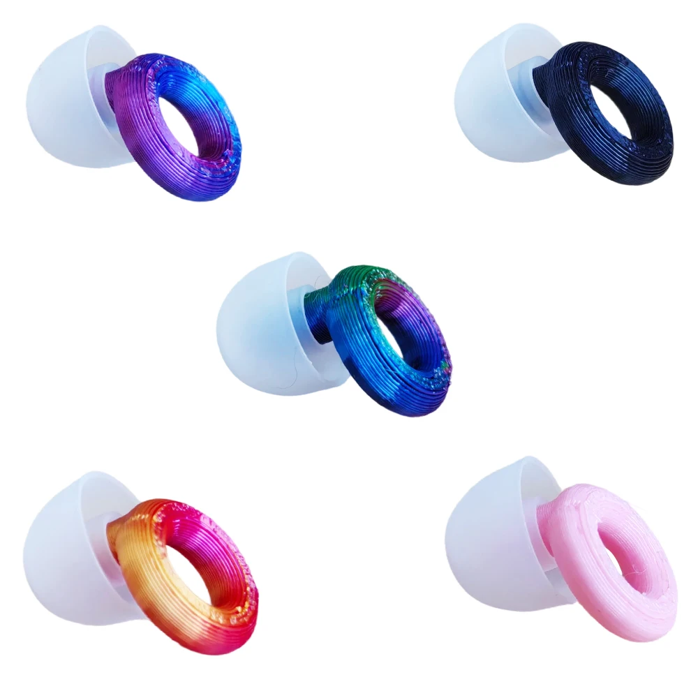 Silicone Soundproof and Noise-Reducing Earplugs, Swimming Earplugs, with 4 Sizes of Replacement Ear Caps, Washable Sleep Noise-Reducing Earplugs, Comfortable and Painless, Reusable