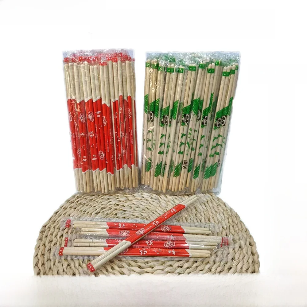 Panda Brand Disposable Chopsticks Individually Packaged Cheap Takeaway Bamboo Long Chopsticks for Hot Pot Dining Table Utensils
