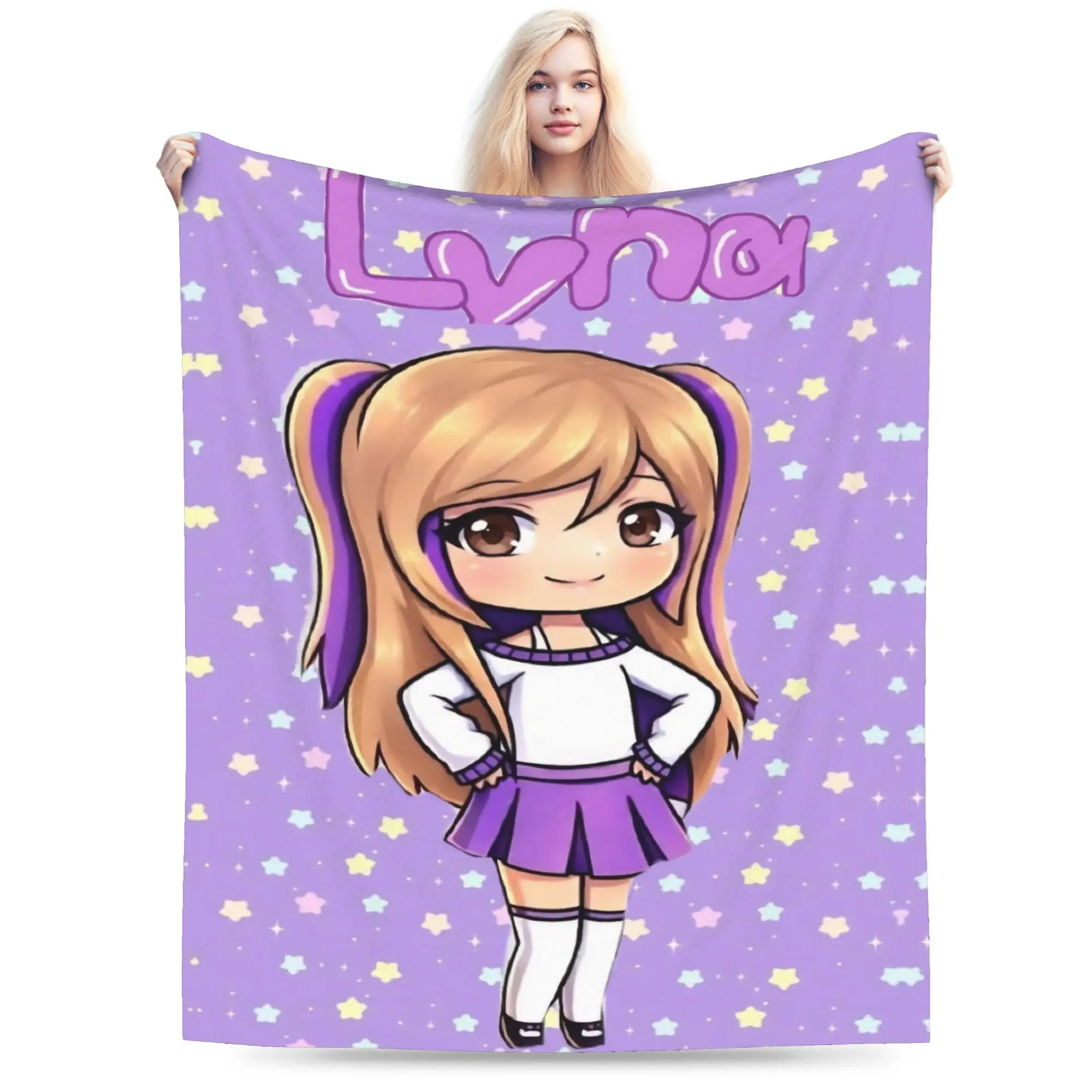 Super Soft L-Lyna Vallejos Throw Blanket Premium Flannel Fleece Lightweight  Bed Blanket Cozy Fluffy Blankets All Season Use