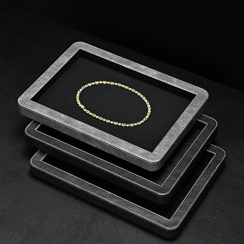 High End Jewelry Display Tray, Luxury Storage Plate for Ring Earring Necklace Watch Bangle Showcase Props