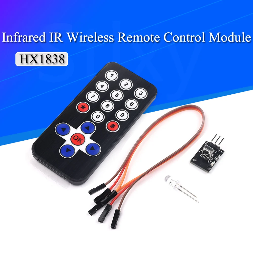 1Lot Infrared IR Wireless Remote Control Module Kits DIY Kit HX1838 For Arduino Raspberry Pi