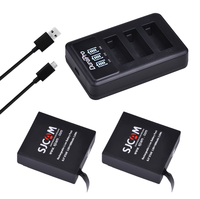 SJ7 Battery with LED 3-slot Charger for SJCAM SJ7 Star Action Camera