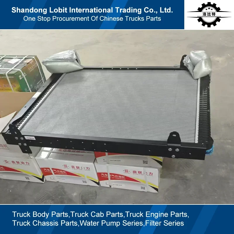 Sinotruk HOWO T7 Semi Trailer Tractor Truck Spare Parts Engine Original Accessories Cool Module Radiator WG9925530106
