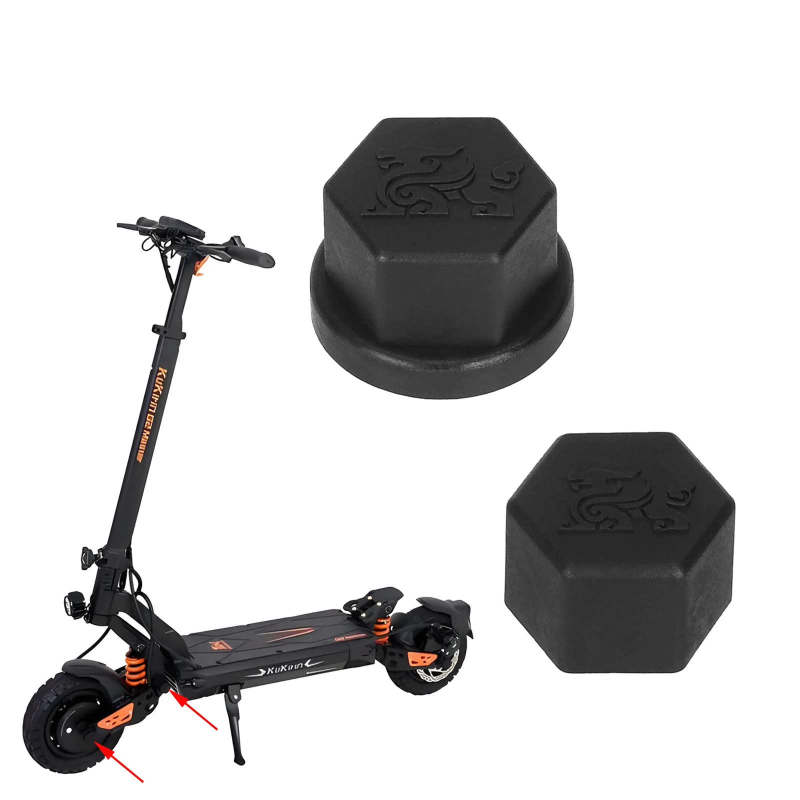 Motorwelle/Wippe, Wellenmutter, Steckerkappe für Kukirin G2 Master/G3 Pro Elektroroller, dekorativ, wasserdicht, rostfrei, rostfrei – Detail 1