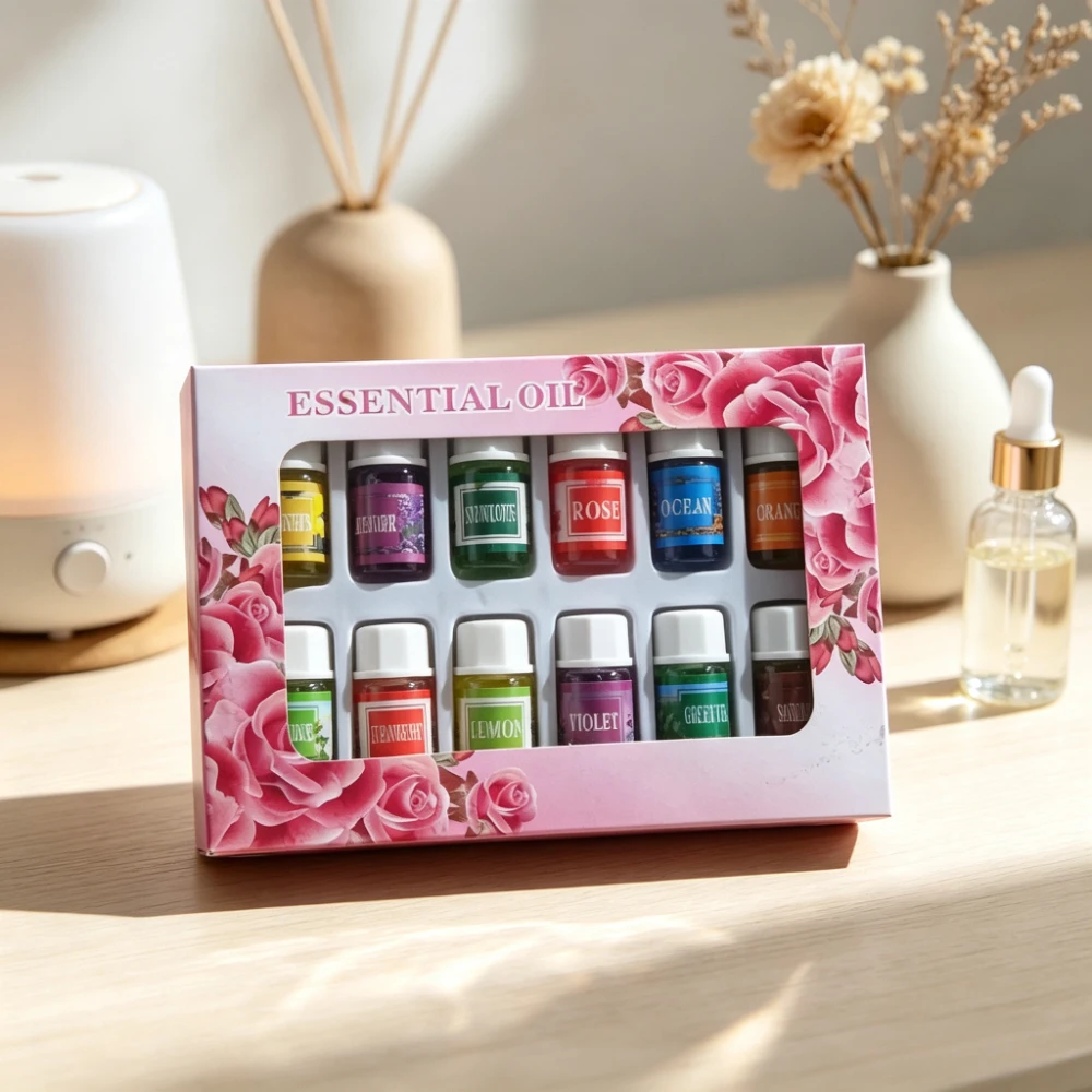 3ML Natural Plant Aromatherapy Essential Oil Air Conditioning Perfume Aroma Diffuser Fragrance Humidifier 12pcs Air Freshener