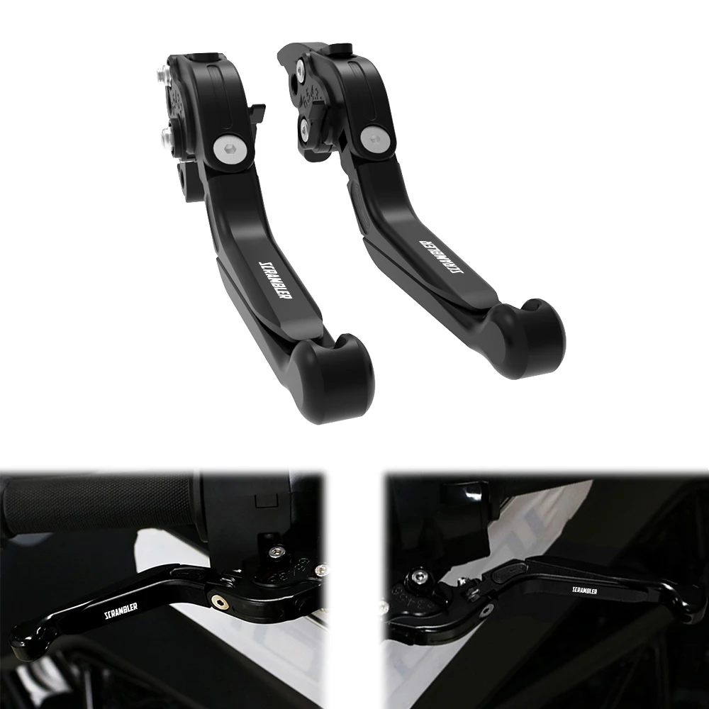 Motorcycle Brake Clutch Levers For Ducati Scrambler SIXTY2 400 2016-2021 Scrambler800 2015-2016 Adjustable Foldable Extendable