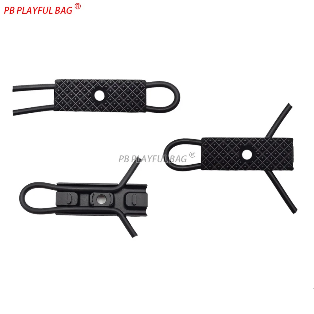 Clipe de gerenciamento de cabo de interruptor mlok, guia de fio de metal para peq e surefire m600, roteador de cabo tático, design geométrico texturizado qj234