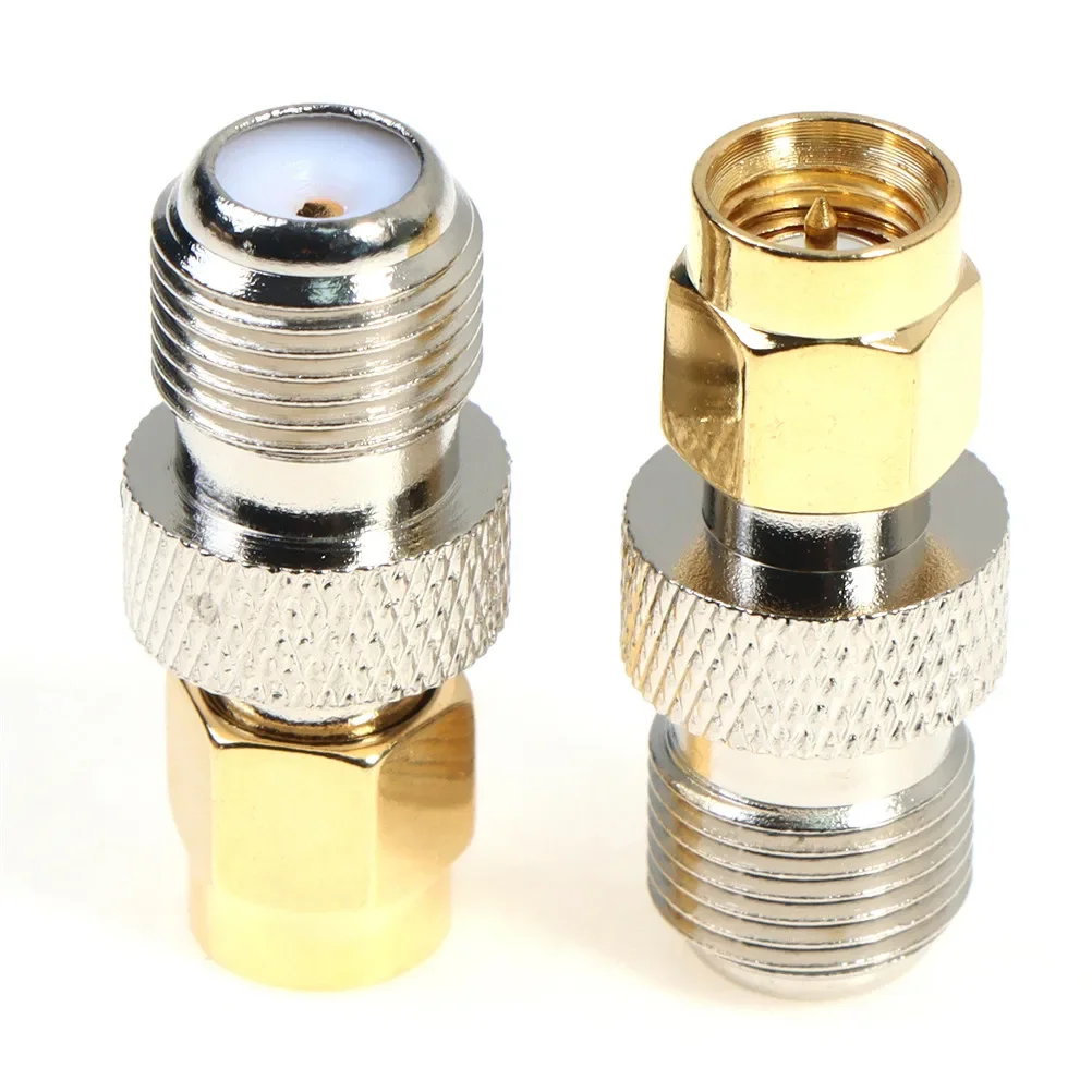 

F Female Jack to SMA Male Plug Straight RF Coax Coaxial Connector Adapter