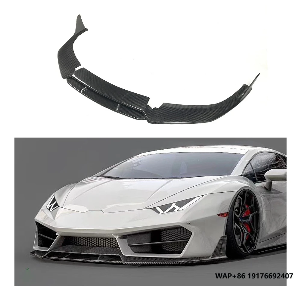 

Dry Carbon Fiber Car Accessories Body Kit Front Bumper LIp Diffuser Spoiler Splitter for Lambor Huracan LP580