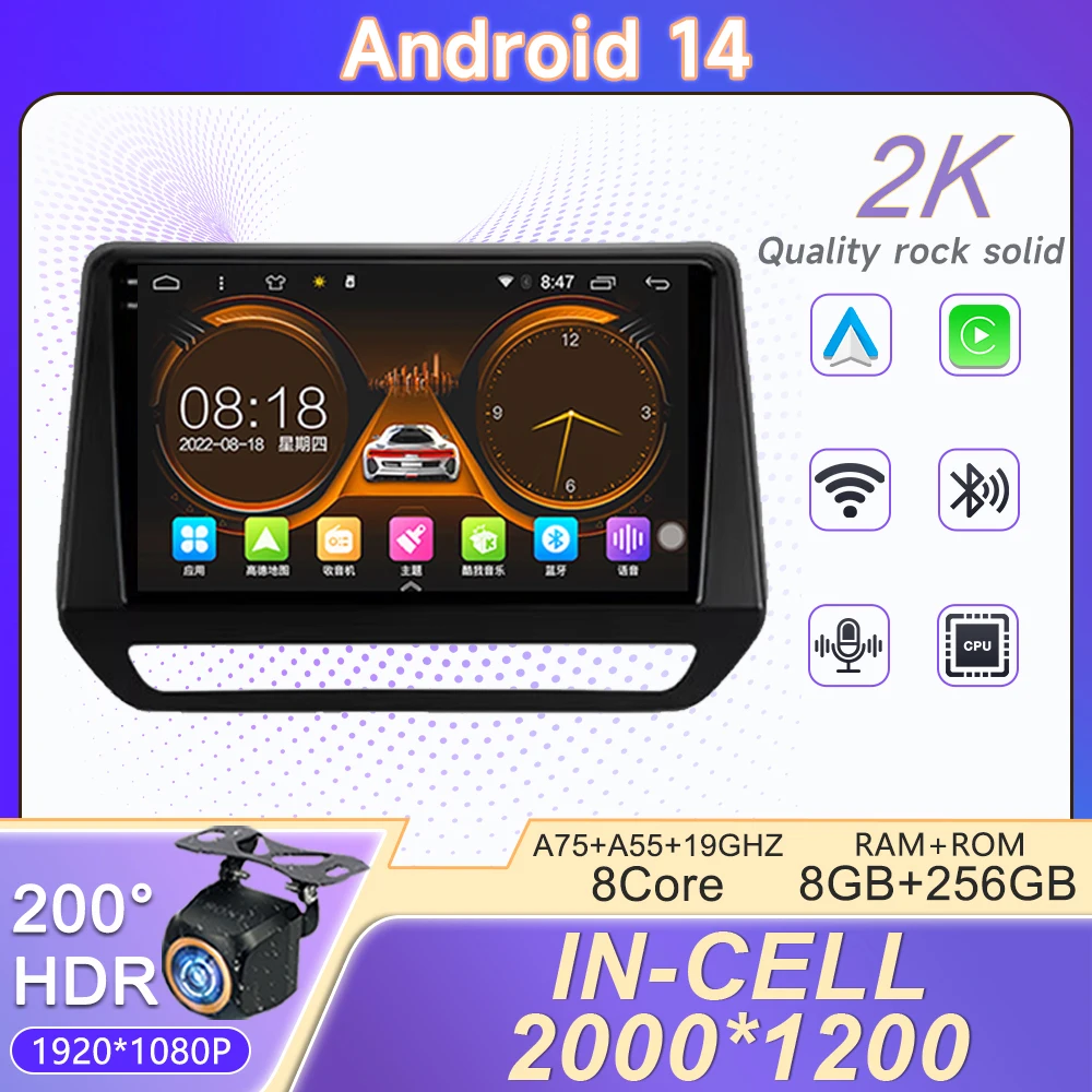 

2K Incell Screen Android 14 For Renault Triber 2019 2020 For Nissan magnite 2021 Right hand driver Radio Stereo Multimedia Playe