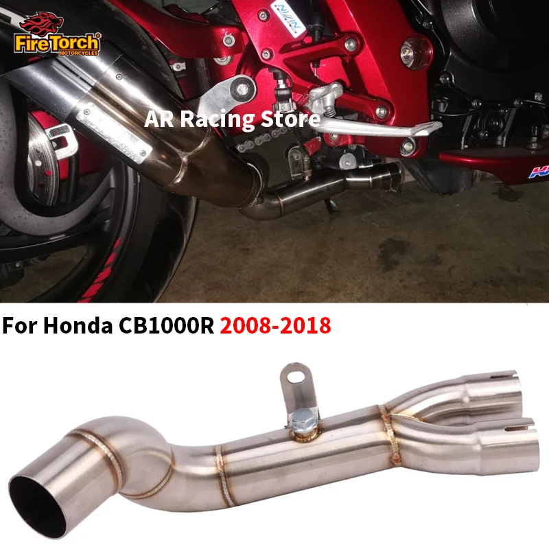 Slip For Honda CB1000R 2008 - 2018 Motorcycle Motocross Exhaust Escape Moto Modified Middle Link Pipe Connect Original Muffler