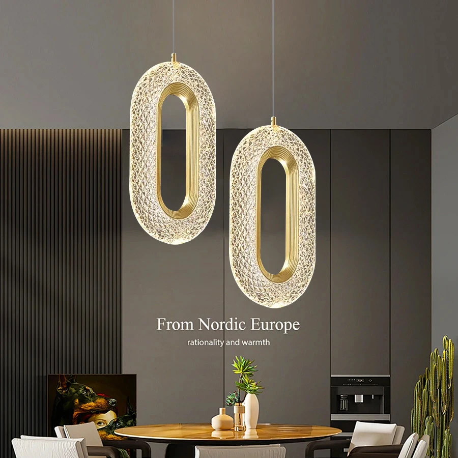 Modern LED Ceiling Chandelier, Adjustable Length, Living Room Background Wall Light, Study, Bedroom Indoor Home Lighting