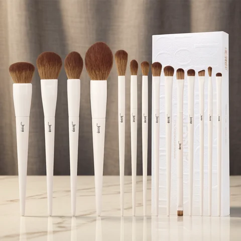 Brushes Makeup Set Jessup Makeup Brushes 14pc Makeup Brush Set Synthetic Foundation Brush Powder Contour Eyeshadow Liner Blending Highlight T329