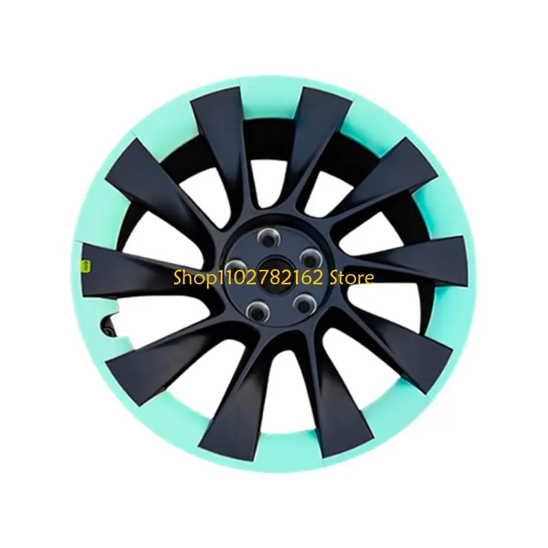 547B Strong UV Resistant Wheel Protectors In Bright Blue For 20 Inch Size