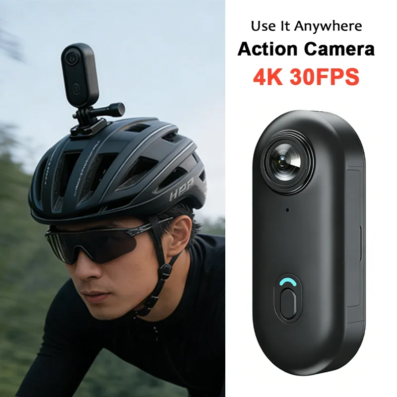 Mini Body Camera 4K WiFi Con Clip – Registratore Tascabile, Grandangolare, 1800mAh, Antipolvere