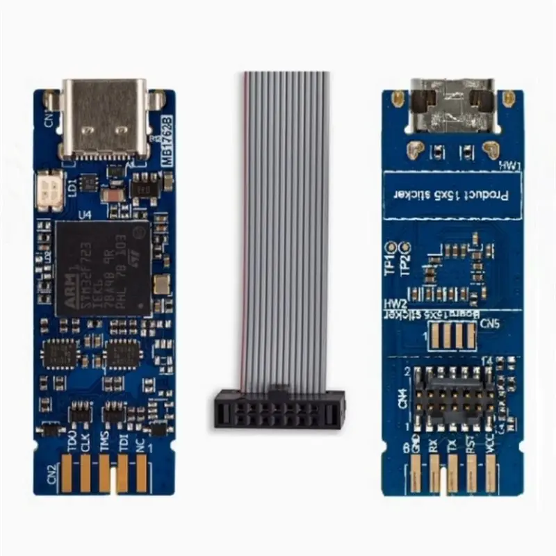 SWD JTAG SWV Virtual COM Port For STLINK-V3MINIE Type C STM32 Debugger Programmer STDC14 Download Probe
