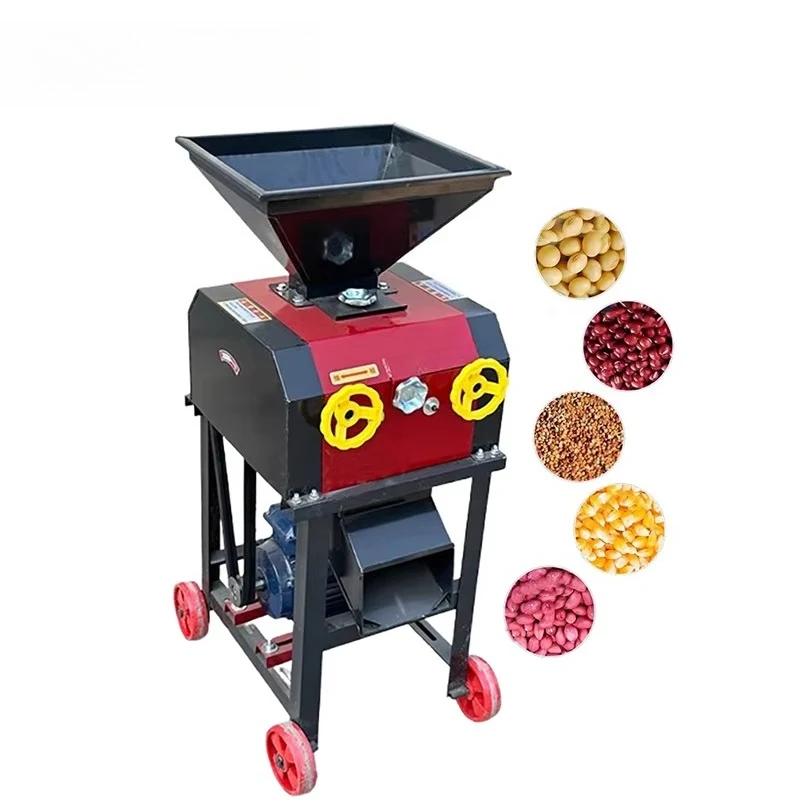 High Quality Agricultural Processing Feed Livestock Corn Flour Mill Crusher Flatten Granule Corn Grain Crushing Machine