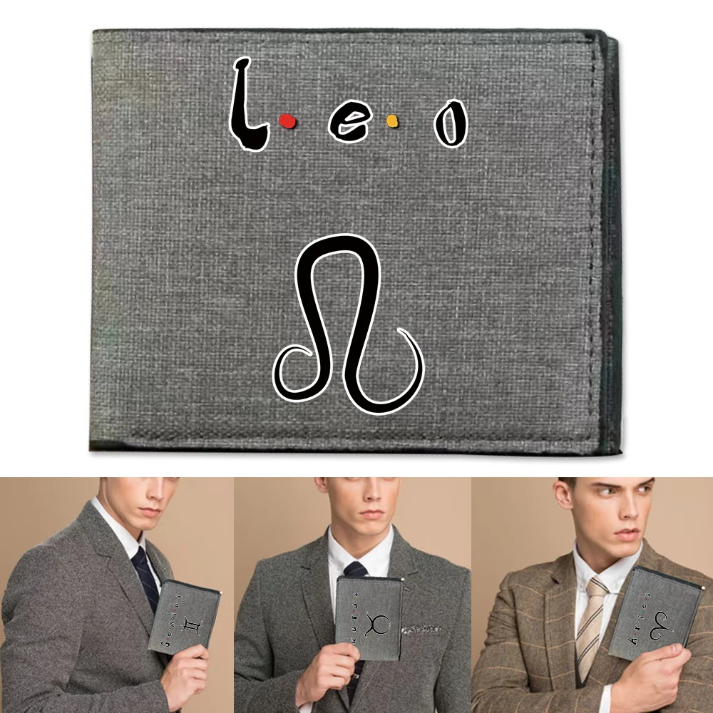 Unisex Wallets Moneybag Constellation Series High-quality Fashion Foldable Multi-Function Personalized Purse Bank Card Storage