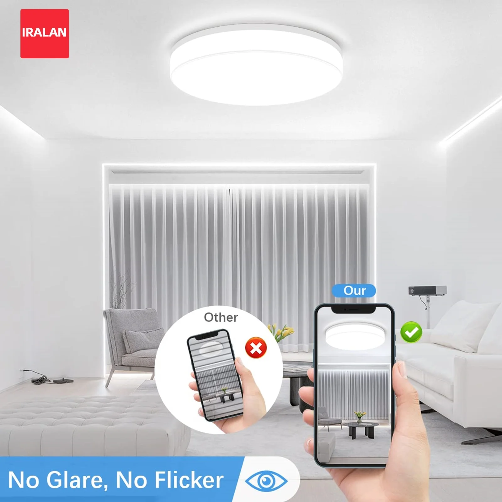 Minimalist Led Ceiling Lamp Round Home Lighting Multiple Specifications To Choose From Bedroom Kitchen Decorations Ceiling Light