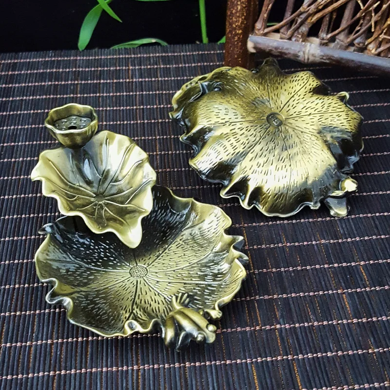 Big Metal Frog or Fish Waterfall Incense Burner Zen Backflow Cone Incense Holder for Aromatherapy Pola Santo Home Decor Ornament