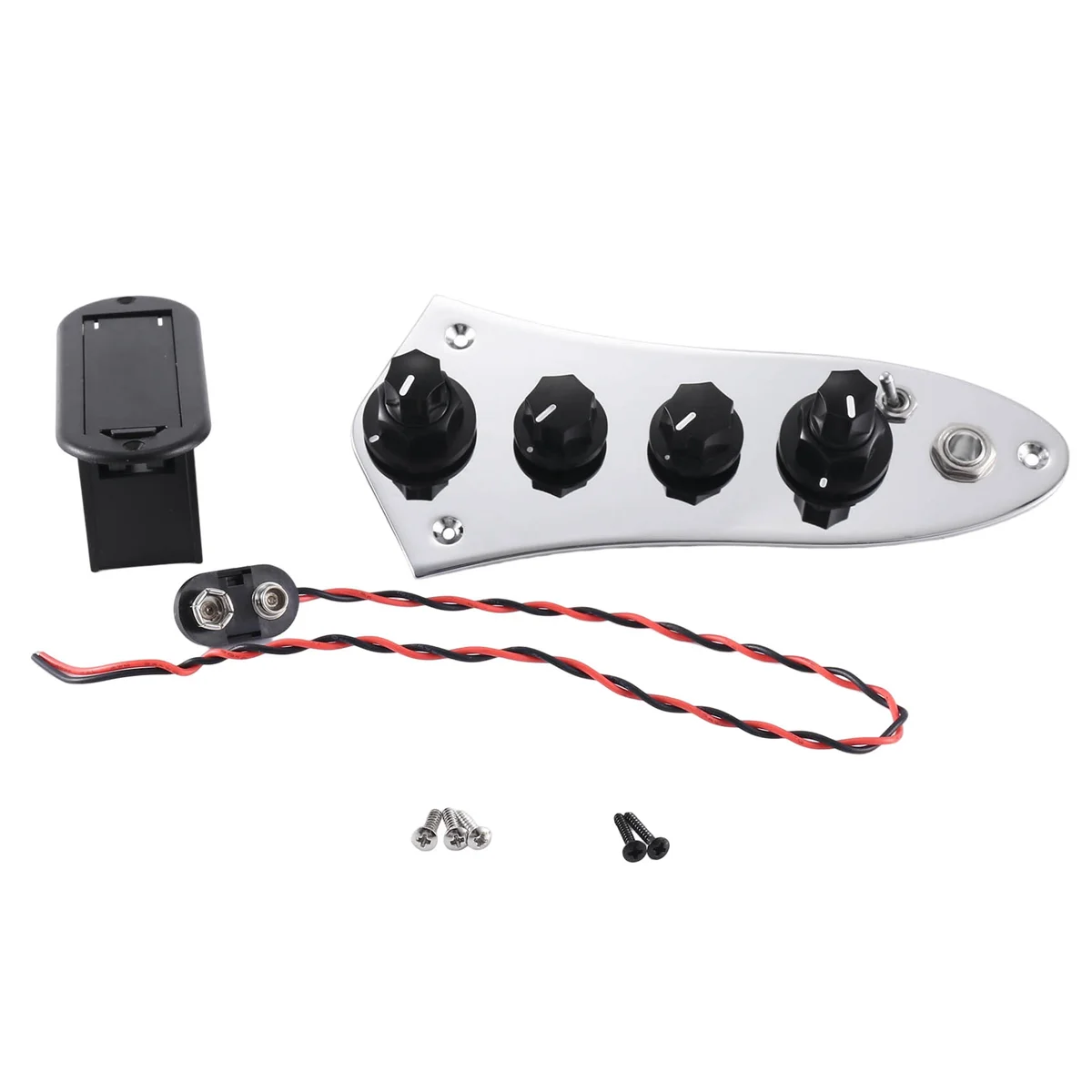 Universal 5 Jazz JB-08 Bass Loaded Control Plate for 4/5 String Bass Guitar Parts