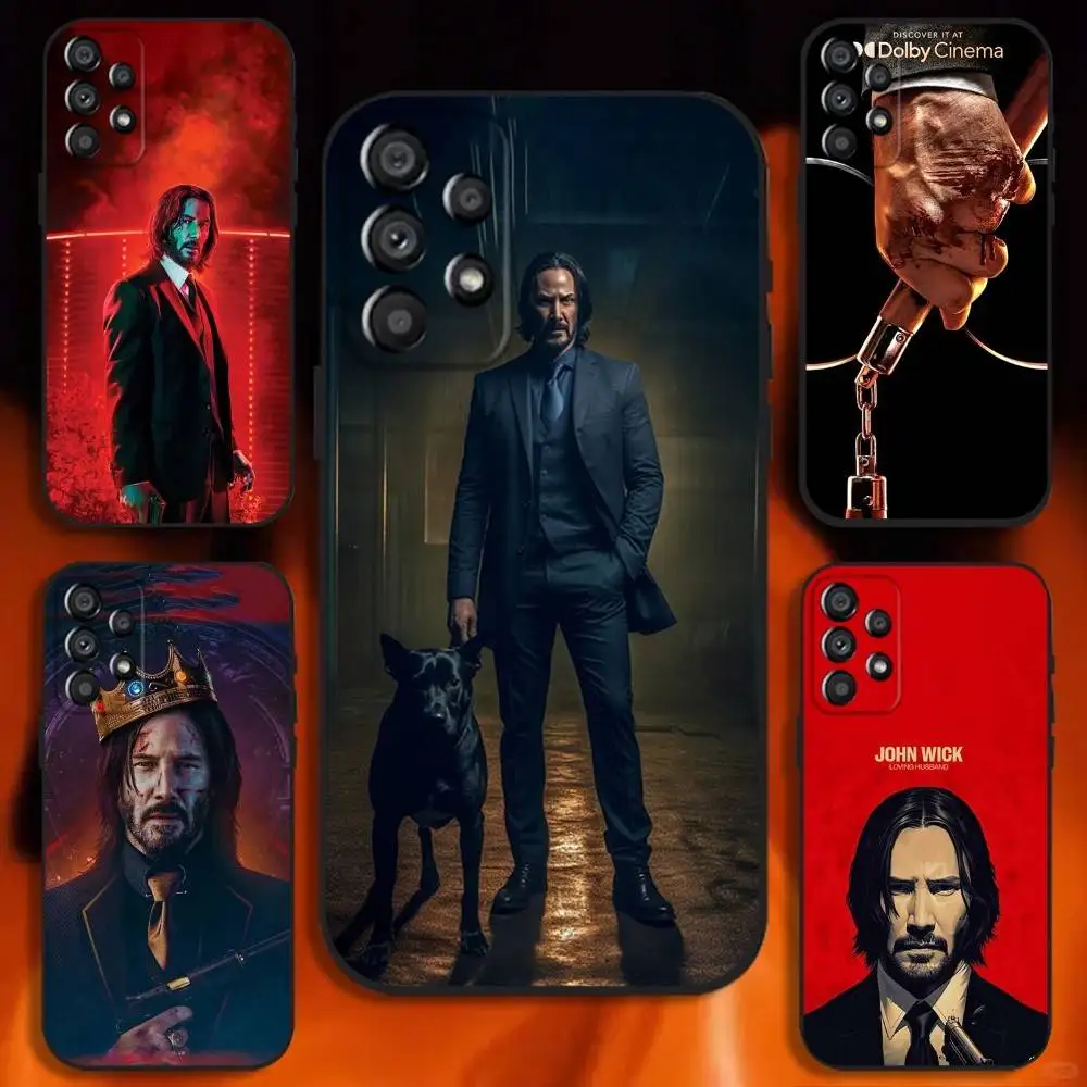 

J-John Wick Movie Phone Case For Samsung Galaxy A20,A21s,A22,A31,A32,A52,A53,A72,73,A80 Soft Black Cover