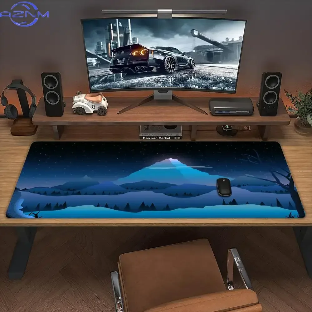 Winter Scenery Theme Design large Mouse Pad Desk Mat office mat pc accessories Keyboard Extended pad Gaming mats maus pad