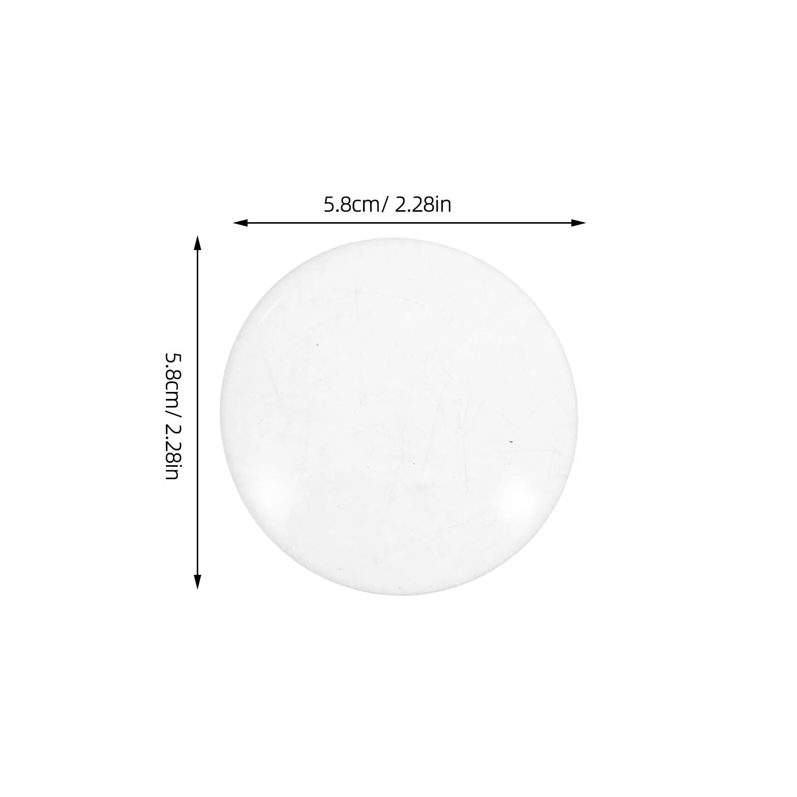 15Pcs Clear Round Glass Cabochons 58Mm Flat Back Transparent Dome for DIY Jewelry Making Craft Pendants Decorative Cabochons