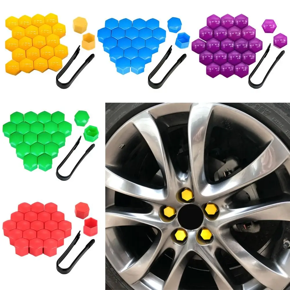 20pcs 17mm/19mm 40pcs Car Wheel Caps Silicone Auto Wheel Hub Protectors Car Accessories Anti Rust Cover