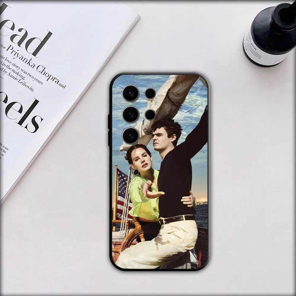 L-Lana D-Del R-Rey Singer Phone Case For Samsung S21,S22,S23,S24,S30,Ultra,S20,S30,Plus,S21 Fe,Note20 5G black Cover