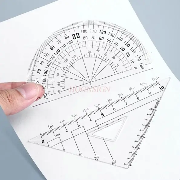 9 шт./компл. два в одном компас и набор линеек для учащихся начальной школы, специальные инструменты для рисования, профессиональная линейка для рисования