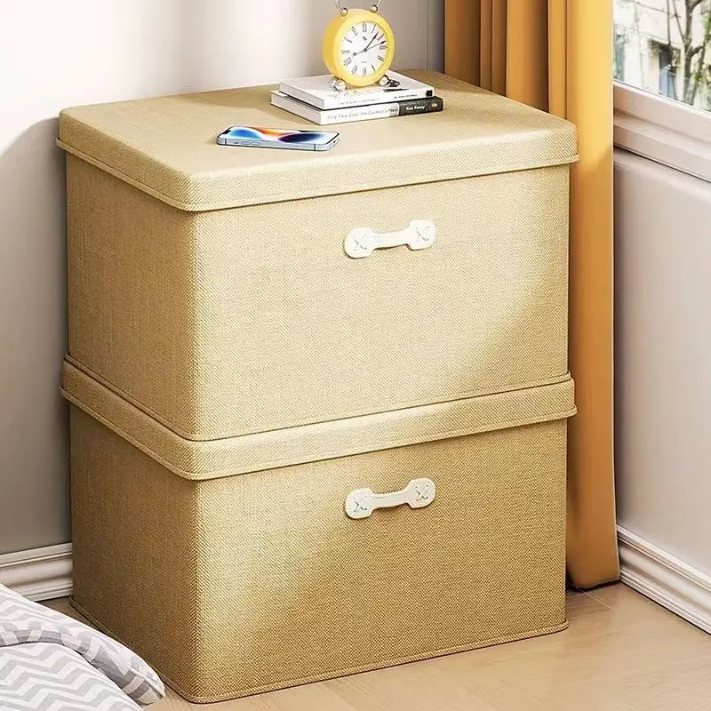 Z5057      Cotton and linen floor storage rack, pants, household storage basket, clothing storage device, sorting box