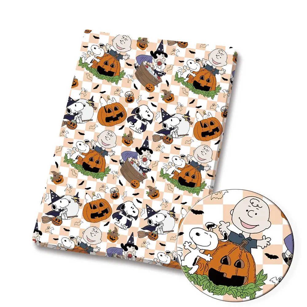 TAKARA TOMY Snoopy fabric140x50CM Cartoon Polyester cotton fabric Patchwork Tissue Kid Home Textile Sewing Doll Dress Curtain - view 4