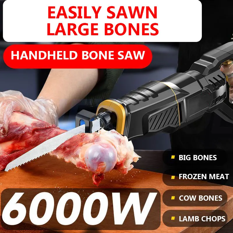 Commercial Bone Sawing Machine Electric Reciprocating Saw High-power Horse Knife Saw For Freezing Pig Hooves Beef Ribs