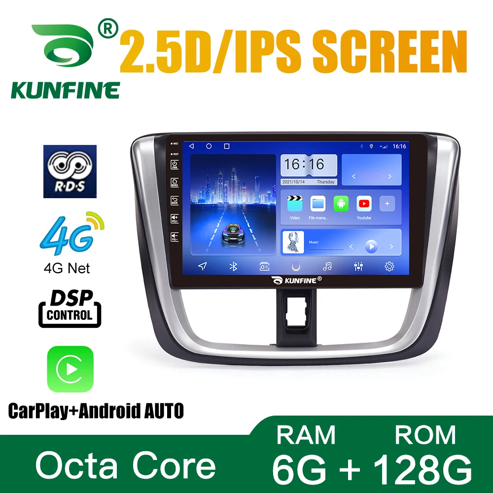 

Android 10.0 1024*600 Octa Core Car DVD GPS Navigation Player Deckless Car Stereo for Toyota Vios 2017 Sedan 2016 Headunit Radio