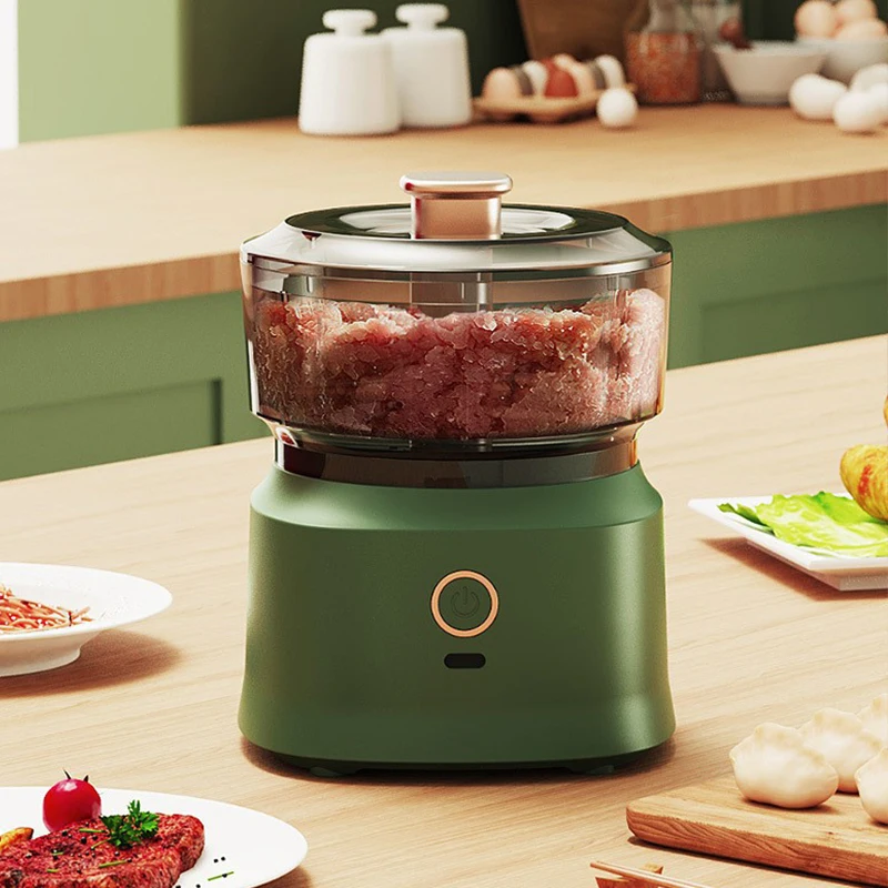 ミニワイヤレス電動ガーリックプレス、デュアルパーパス、USB充電式、キッチンフードシュレッダー、ミートグラインダー、野菜ピューレ