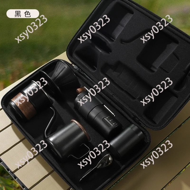 

Portable Pour Over Coffee Set, Outdoor Travel Camping Coffee Equipment, Mini Hand Drip Coffee Tools Kit