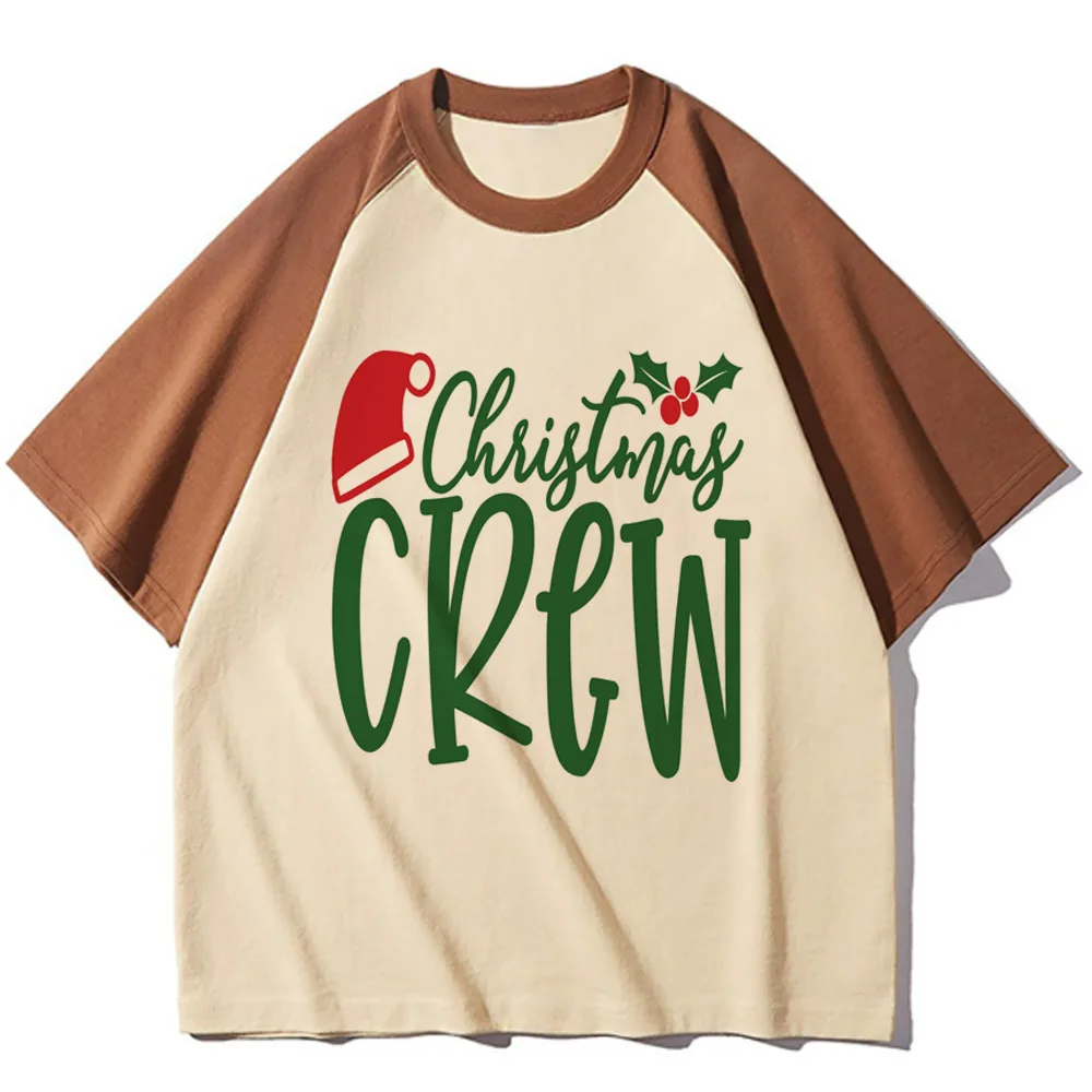 Christmas Cruise Crew t shirt girl Colorful anime Psychedelic Vintage t-shirt Retro aesthetic women Graphic