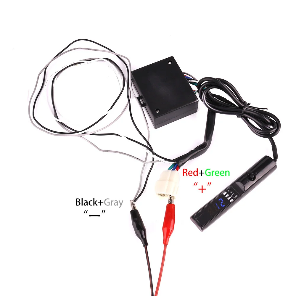 Universal Car Auto Turbo Timer with Black Pen Control JDM Blue LED Digital Display for Enhanced Vehicle Control ﻿